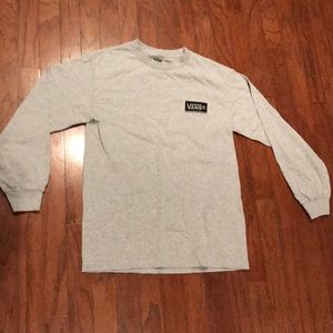 Vans long sleeve grey and black